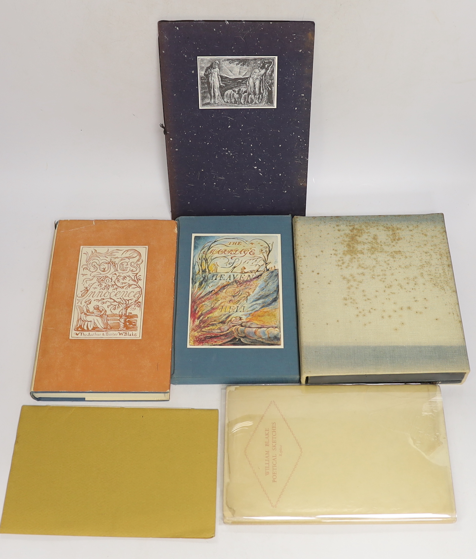 Bentley, G.E. – Blake Records, 2nd edition, plates, d/wrapper, thick 8vo. 2004; Essick, Robert N. – A Troubled Paradise: William Blake’s Virgil wood engravings …